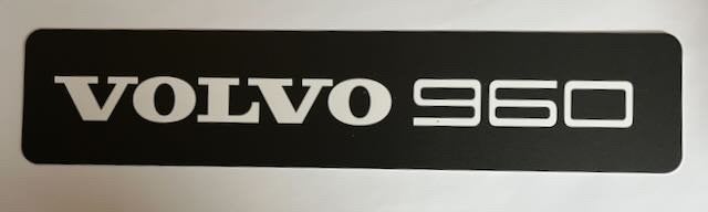 VOLVO 960   kentekenlaat - reclamebord kunststof 52x11 cm., Ophalen of Verzenden, Auto's