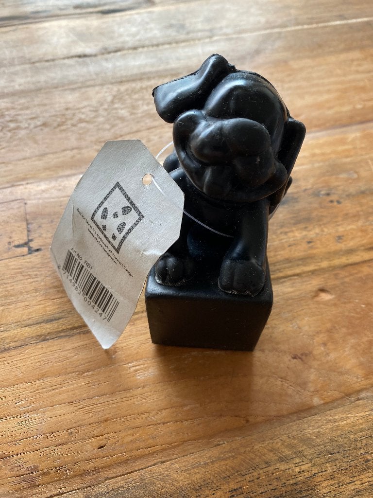 Nieuwe zwarte rubberen deurstopper hond - Esschert Design, Binnen, Nieuw, Ophalen of Verzenden, Zwart