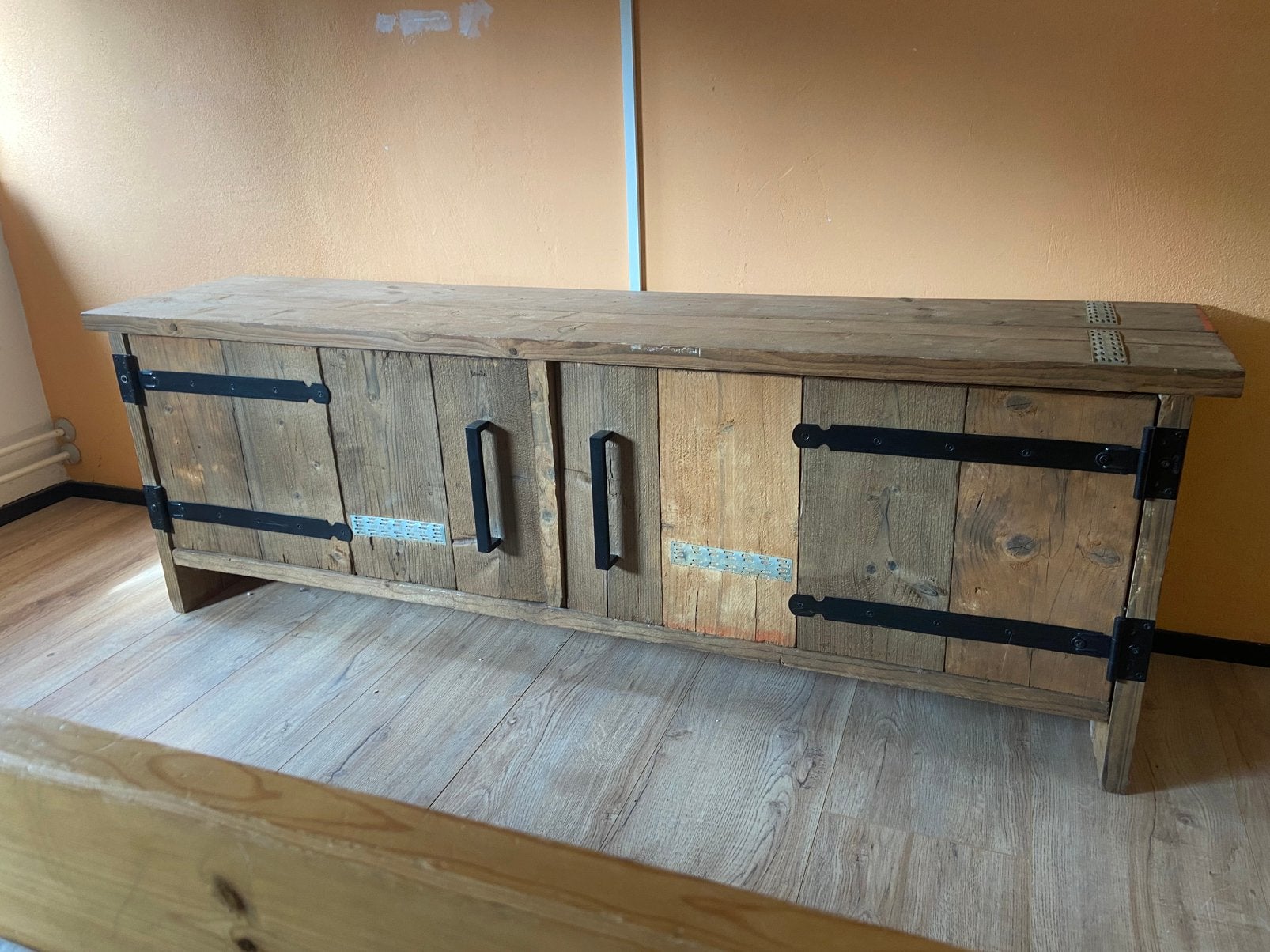 Tv kast steigerhout, Ophalen, Zo goed als nieuw, 25 tot 50 cm, 50 tot 100 cm