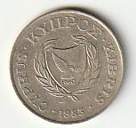 5  cent   1983   Cyprus. km. 55.1  ( 0,25 euro ), Ophalen of Verzenden, Overige landen, Losse munt