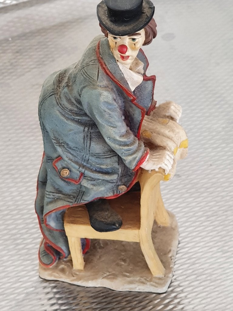 beeldje clown, Verzamelen, Ophalen of Verzenden, Zo goed als nieuw, Mens