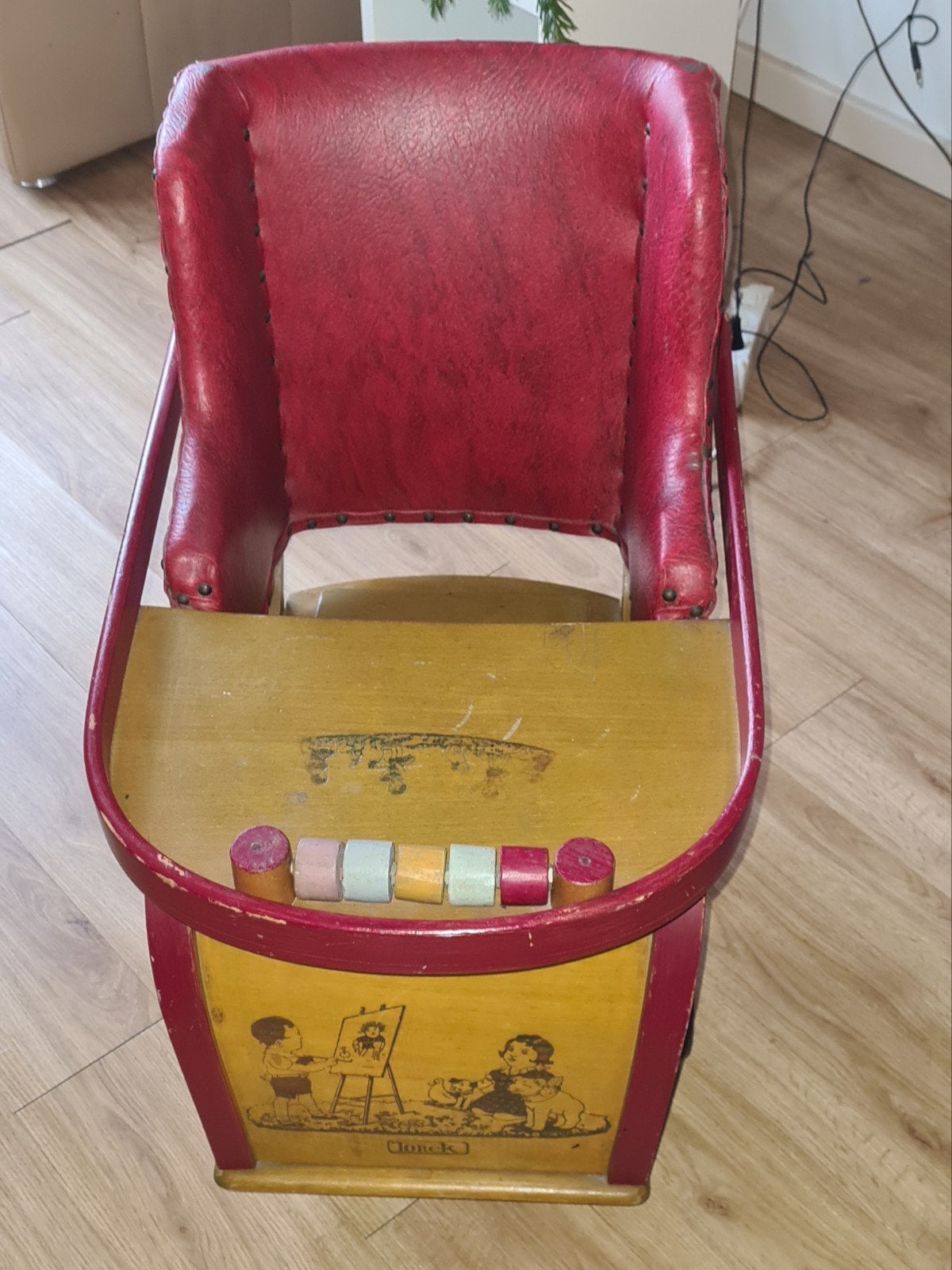 Vintage Joreck kinderstoel met speelgoed, Ophalen, Gebruikt, Overige typen