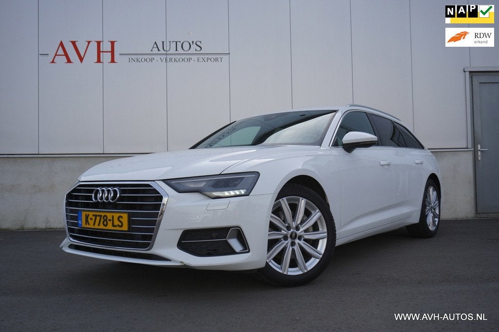 Audi A6 Avant 45 TFSI Business edition, Gebruikt, 4 cilinders, Wit, Origineel Nederlands