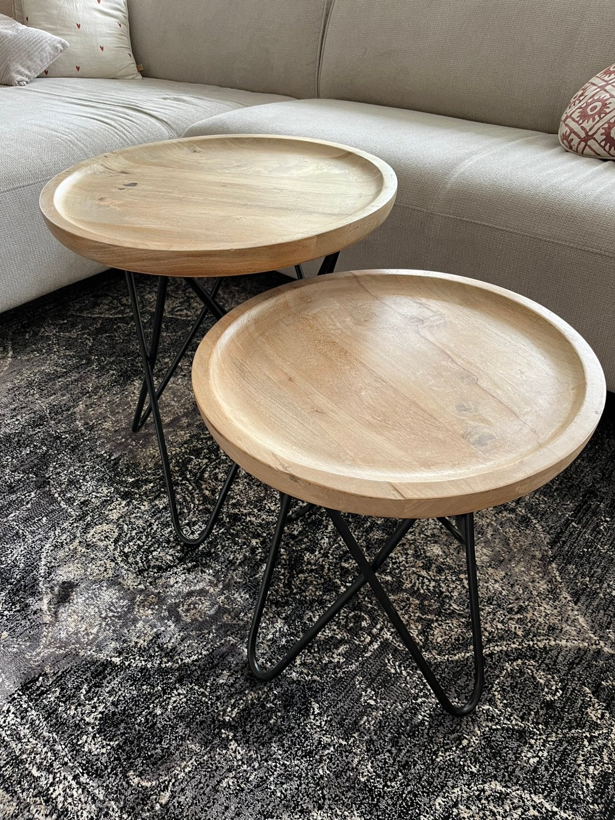 Salontafel / bijzettafels modern, Minder dan 55 cm, Zo goed als nieuw, Rechthoekig, Ophalen
