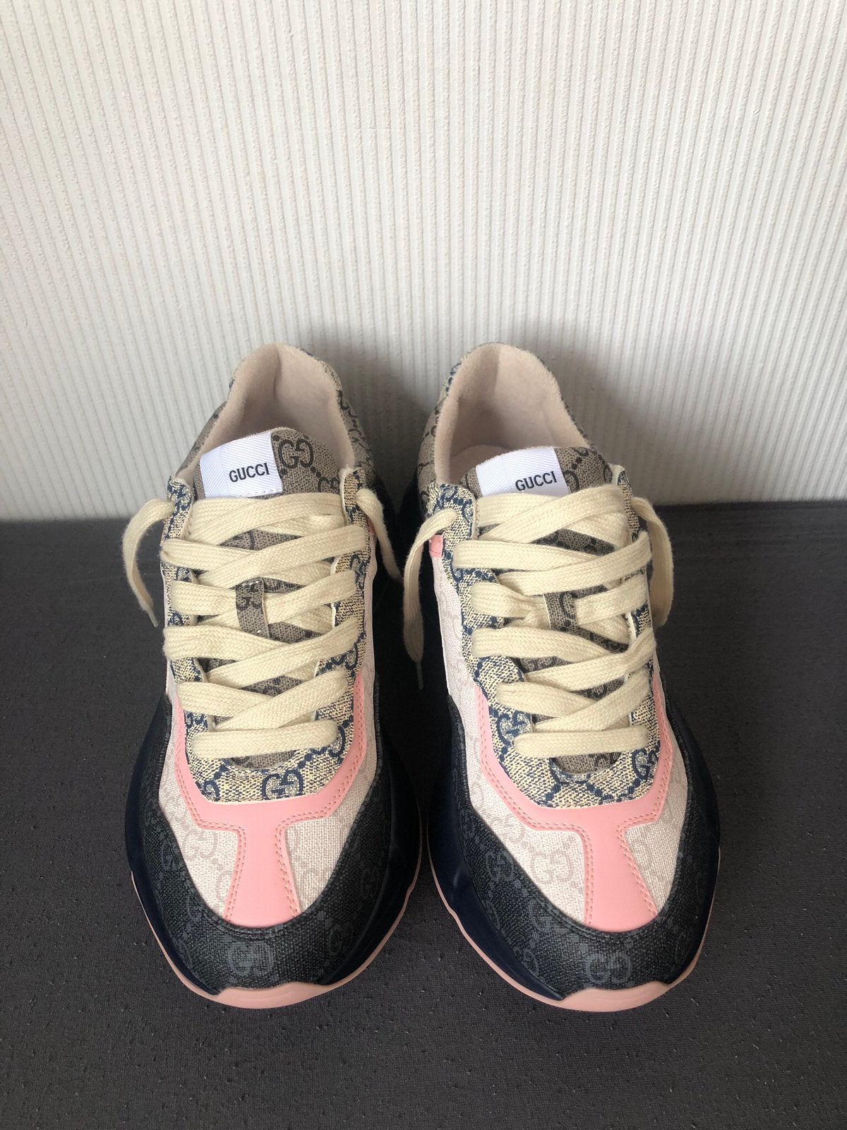 Gucci rhyton gg, Blauw, Nieuw, Ophalen of Verzenden, Sneakers of Gympen