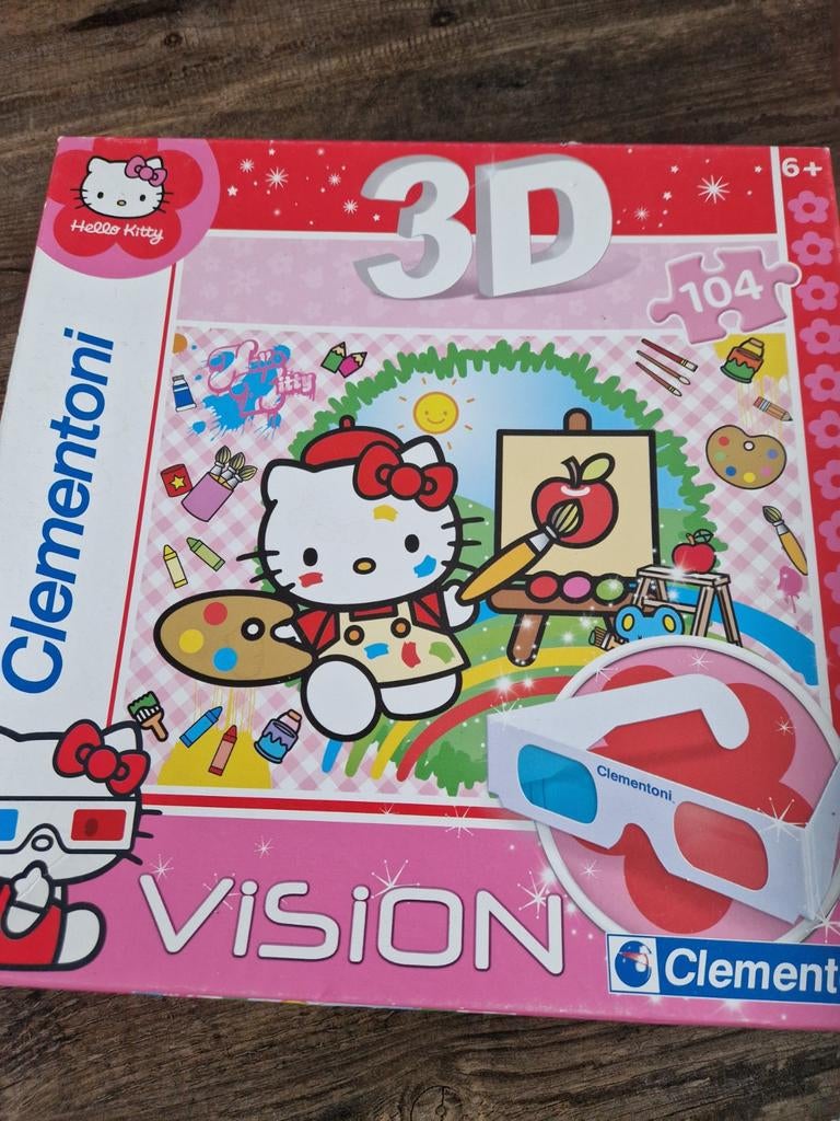 3D Vision puzzel, 104 stukjes, Ophalen of Verzenden, Meer dan 50 stukjes, Zo goed als nieuw, 6 jaar of ouder