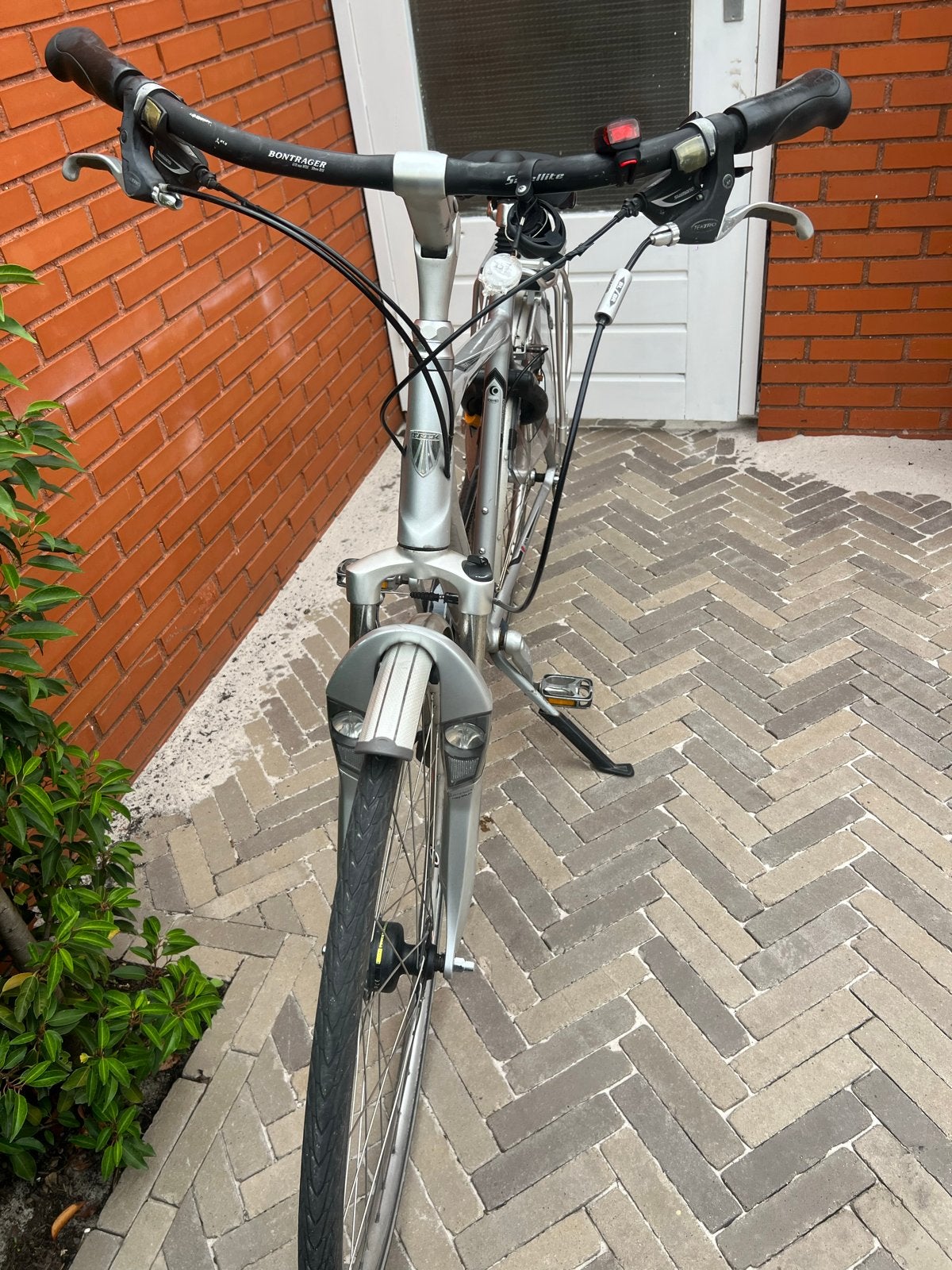 Trek navigator 500T - zilver herenfiets, Gebruikt, Velgrem, Versnellingen, Ophalen