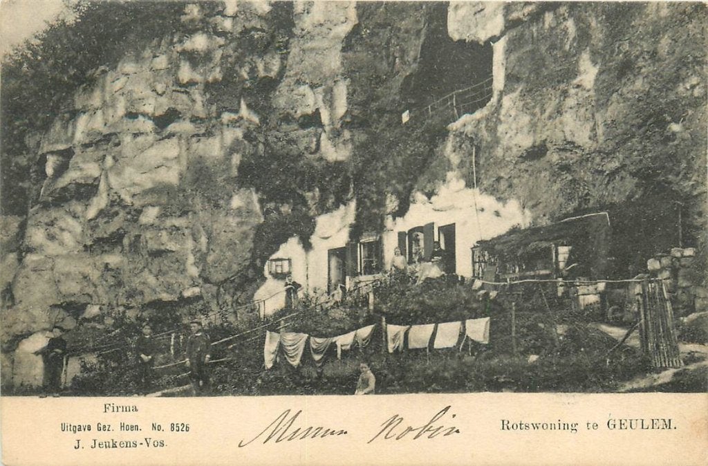 701-360-031 Geulem Houthem Rotswoningen, Verzamelen, Ansichtkaarten | Nederland, Verzenden, Voor 1920, Limburg