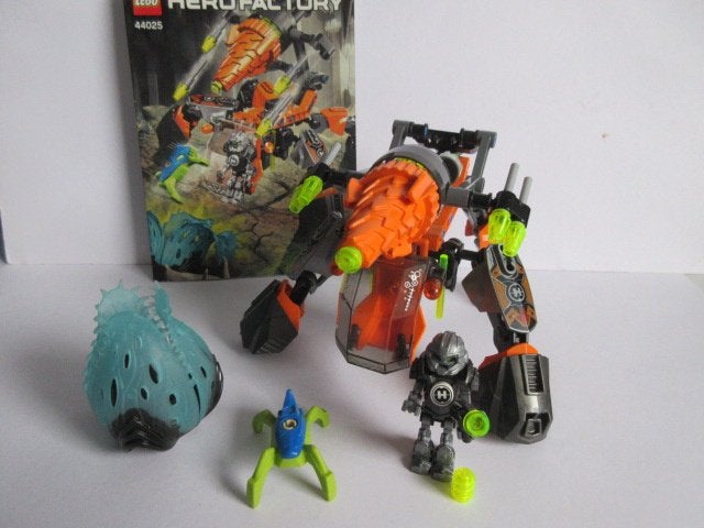 44025 Hero Factory, Bulk Boormachine met bouwtekening., Ophalen of Verzenden, Zo goed als nieuw, Complete set, Lego