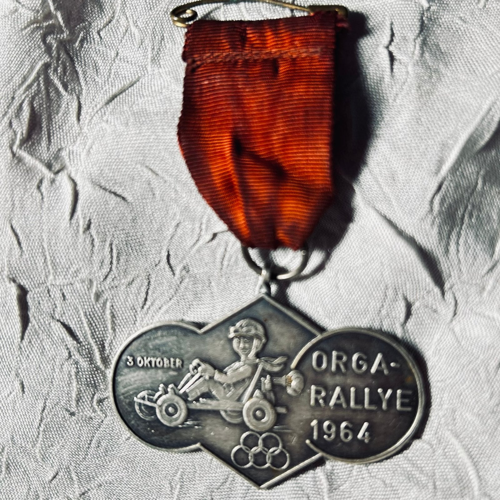 Herinnerings medaille “Orga-Rallye” 3 oktober 1964, Ophalen of Verzenden, Overige materialen