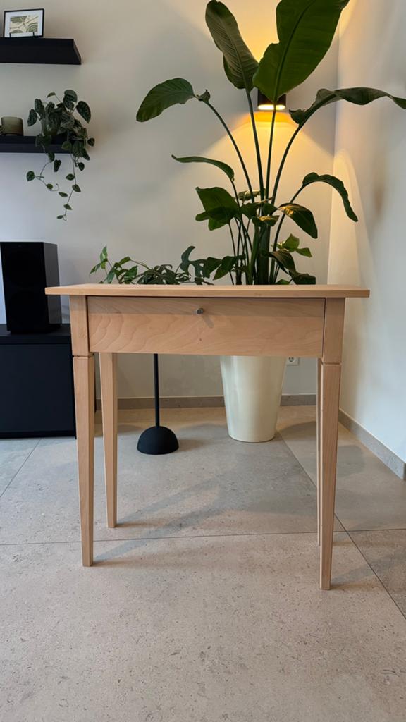 Sidetable massief eikenhout, Ophalen, 50 tot 100 cm, Klassiek, Eikenhout