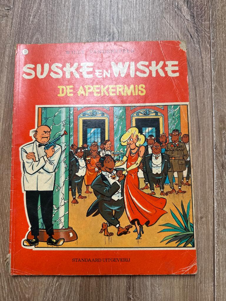 Suske en Wiske de apekermis, Boeken, Stripboeken, Gelezen, Willy Vandersteen, Ophalen of Verzenden, Meerdere stripboeken