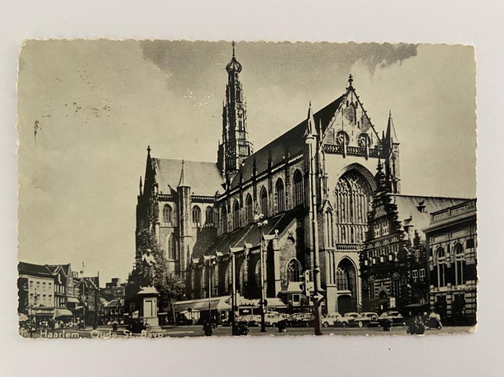 Ansichtkaart Haarlem Oude St. Bavo, Ophalen of Verzenden, 1960 tot 1980, Noord-Holland