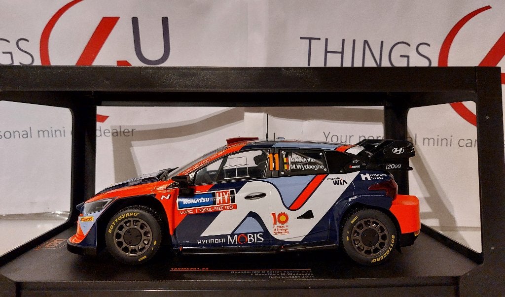 Ixo 1:18 Hyundai i20 N Rally 1 No.11 Rally Zweden 2024 nieuw, Ophalen of Verzenden, Nieuw, Auto, Overige merken