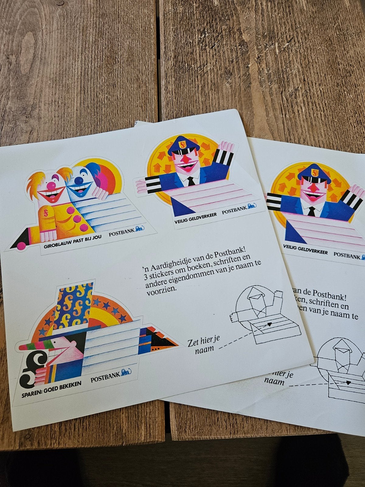 Postbank stickers, Ophalen of Verzenden, Zo goed als nieuw