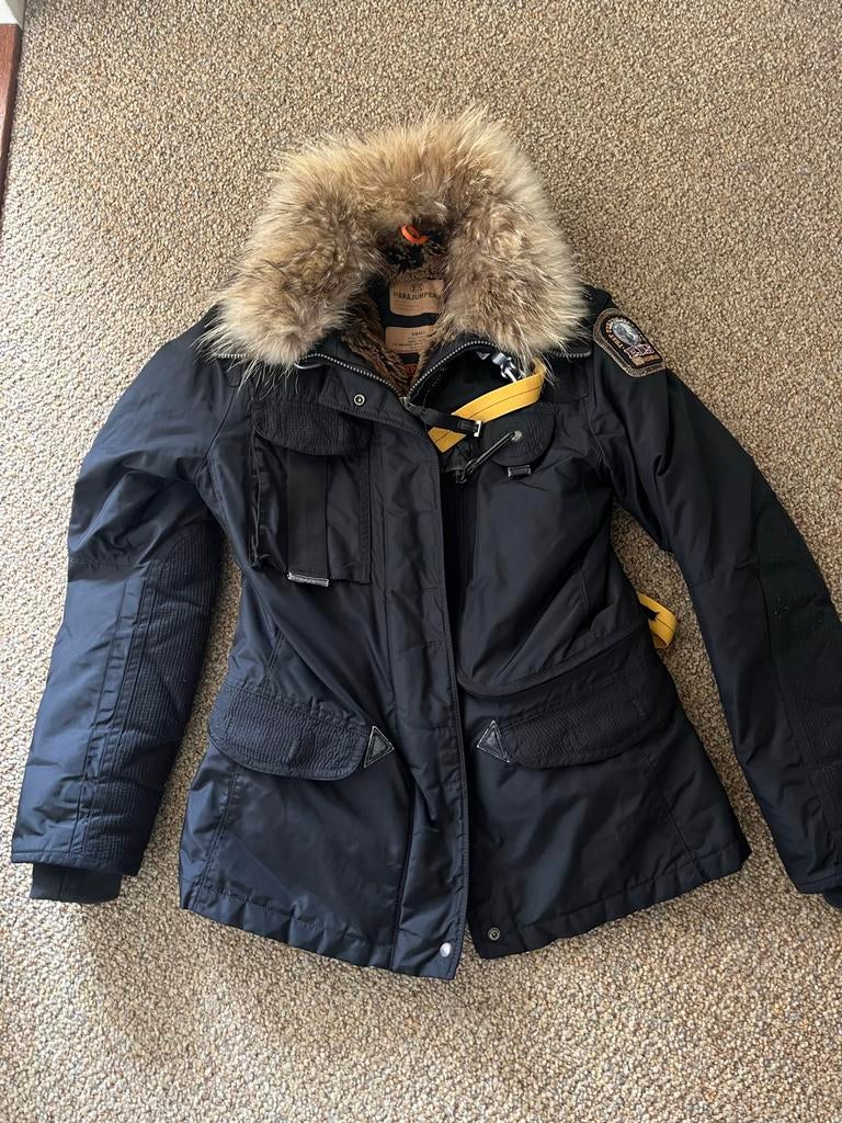 Parajumpers Winterjas met Echt Bont - Masterpiece Series, Ophalen of Verzenden, Zo goed als nieuw, Maat 36 (S), Zwart