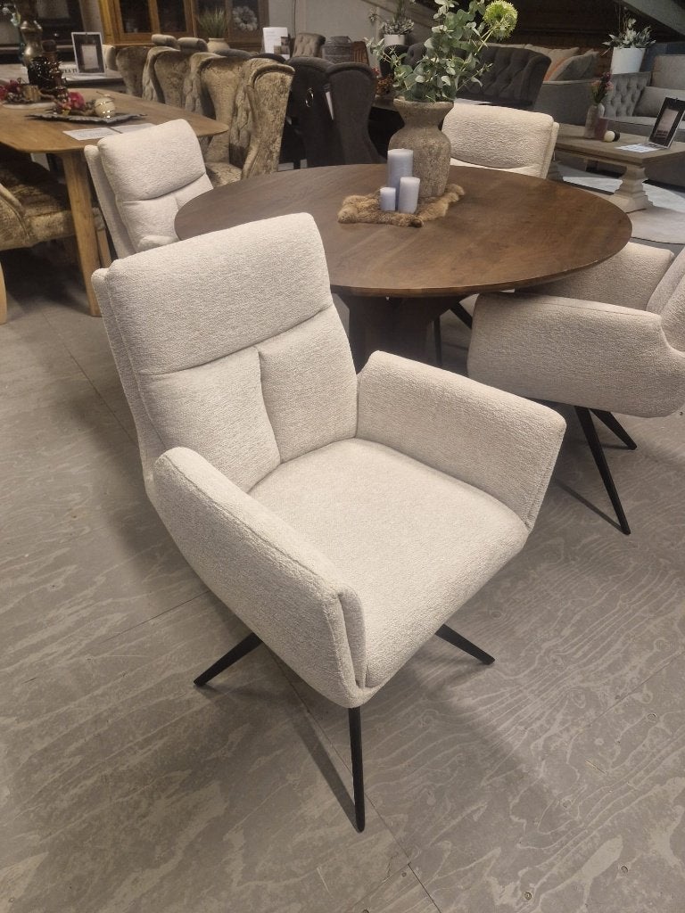 *ACTIE* Mooie Draaibare Eetkamerstoel Varzo Gratis Bezorgd!, Draaibare eetkamerstoel stoel stoelen gratis bezorging, Overige kleuren