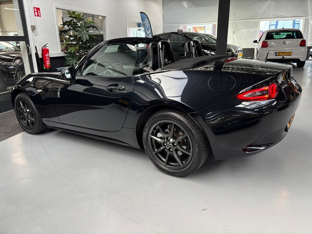 Mazda MX-5 1.5 SkyActiv-G 131 GT-M /Leder/Bose/Stoelverwarmi, Achterwielaandrijving, Gebruikt, 4 cilinders, Zwart
