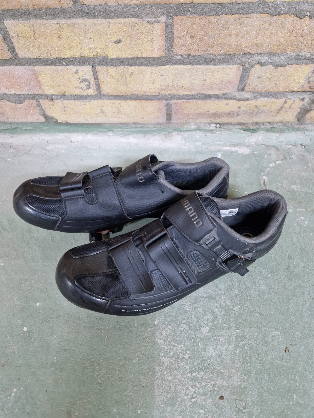 Shimano fietsschoenen maat 48 (valt als 45/46) inclusief ped, Ophalen of Verzenden, Gebruikt