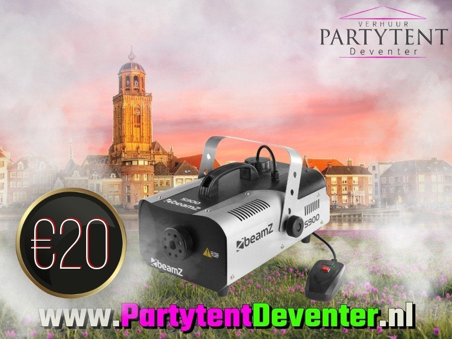Feestje! Rookmachine/ Party tenten/ statafel huren, Ophalen, Nieuw, Verjaardag