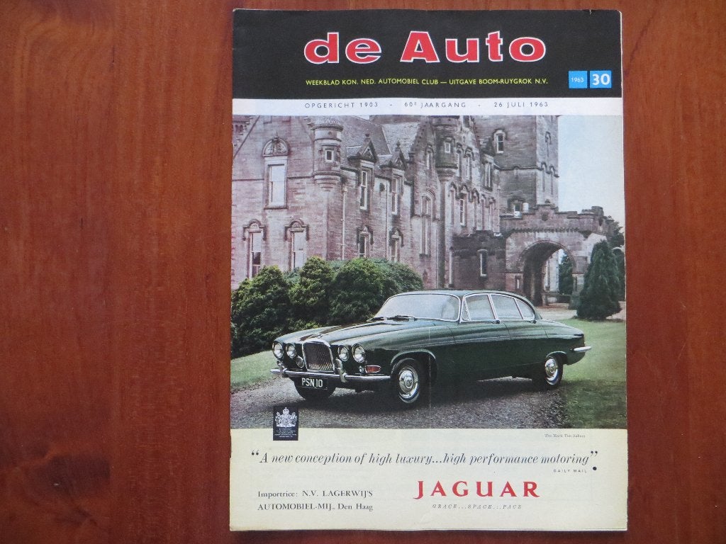De Auto 30 1963 Silverstone: Jim Clark, parkeermeters A'dam, Ophalen of Verzenden, Zo goed als nieuw, Volkswagen