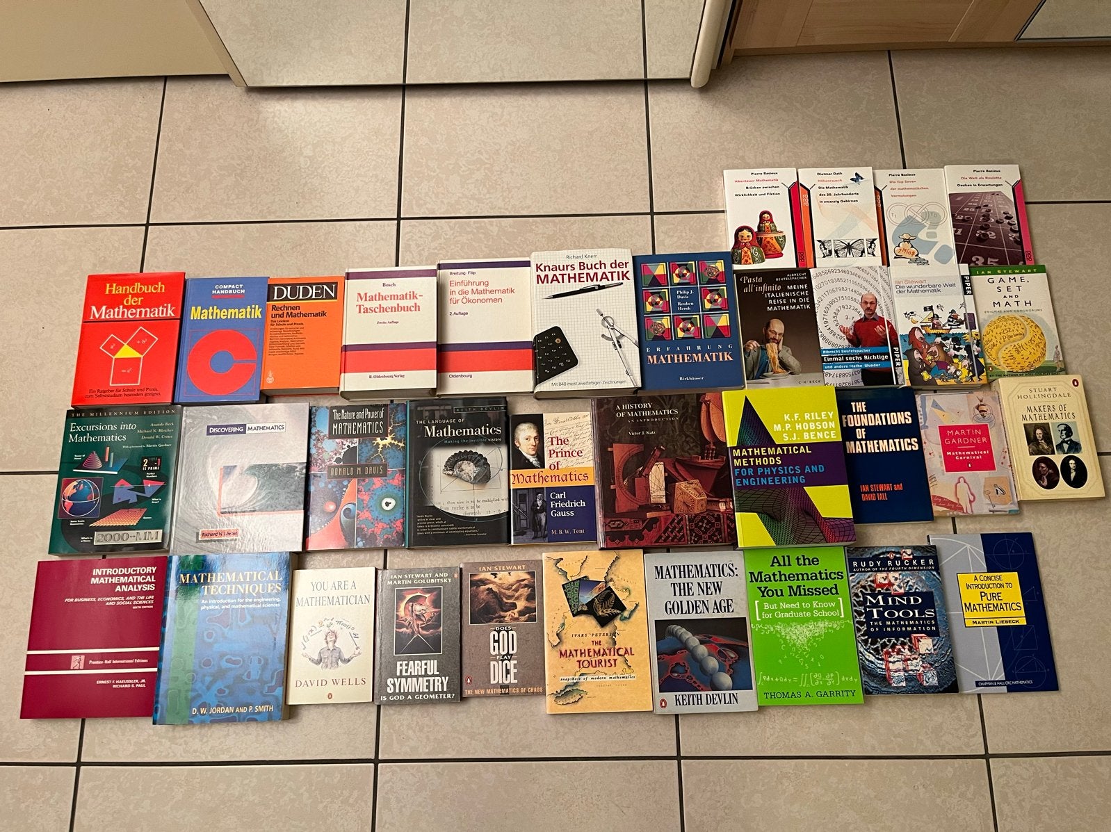 Grote collectie wiskundeboeken (Engels/Duits), Ophalen of Verzenden, Beta, Gelezen, HBO