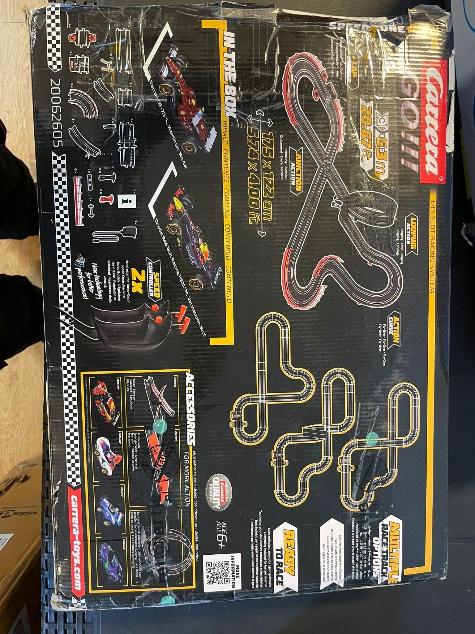 Carrera GO Racebaan Nieuw in doos LET OP 1 auto ontbreekt, Ophalen of Verzenden, Nieuw