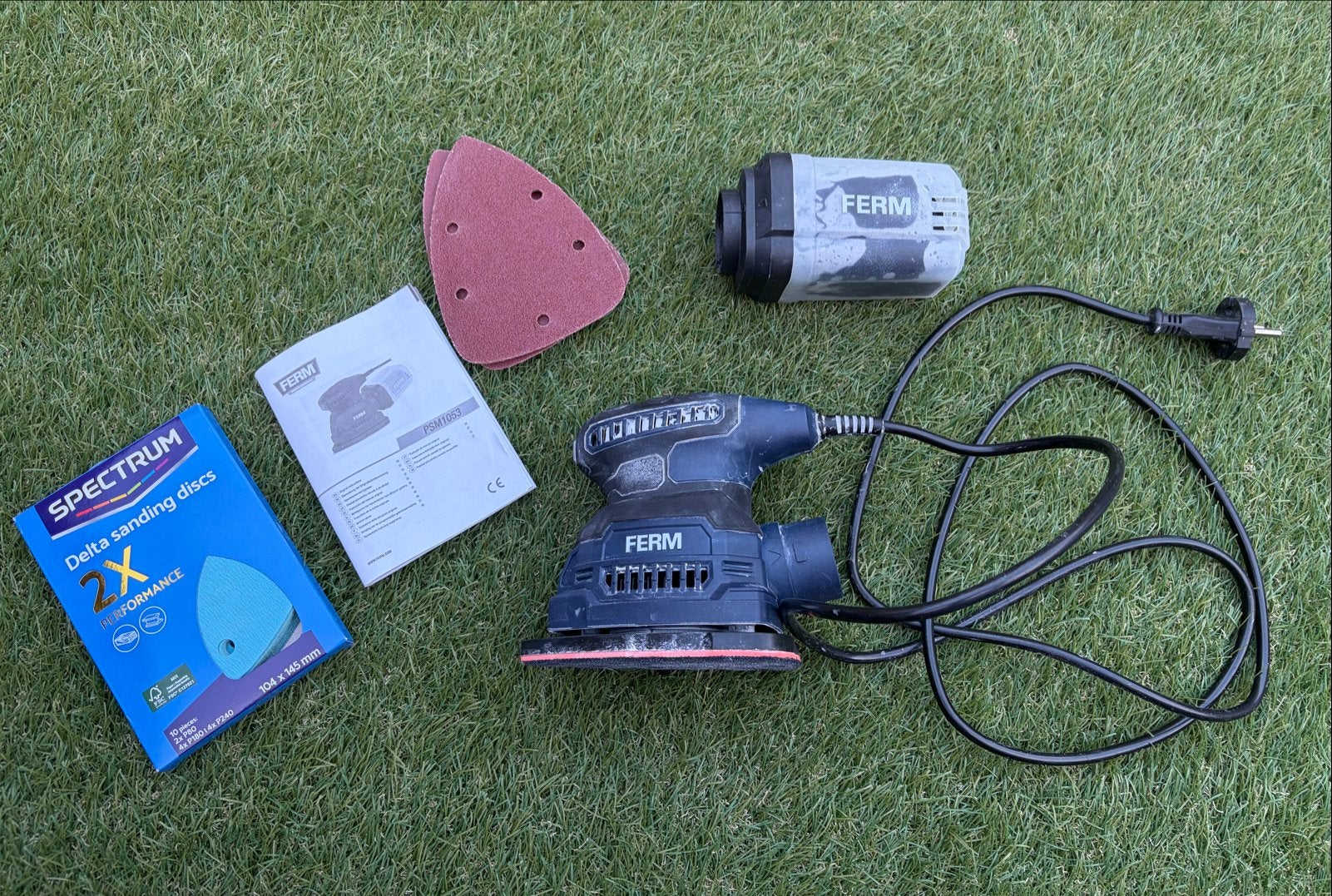 Ferm Excentrische Schuurmachine - Slechts 1x Gebruikt, Ophalen, Zo goed als nieuw, Minder dan 600 watt, Excentrische schuurmachine