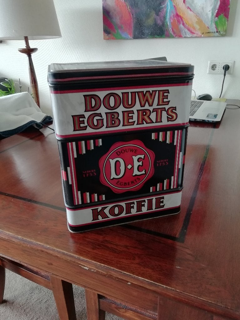 Dauwe Egberts koffie blik, Verzamelen, Blikken, Ophalen, Gebruikt, Koffie, Douwe Egberts