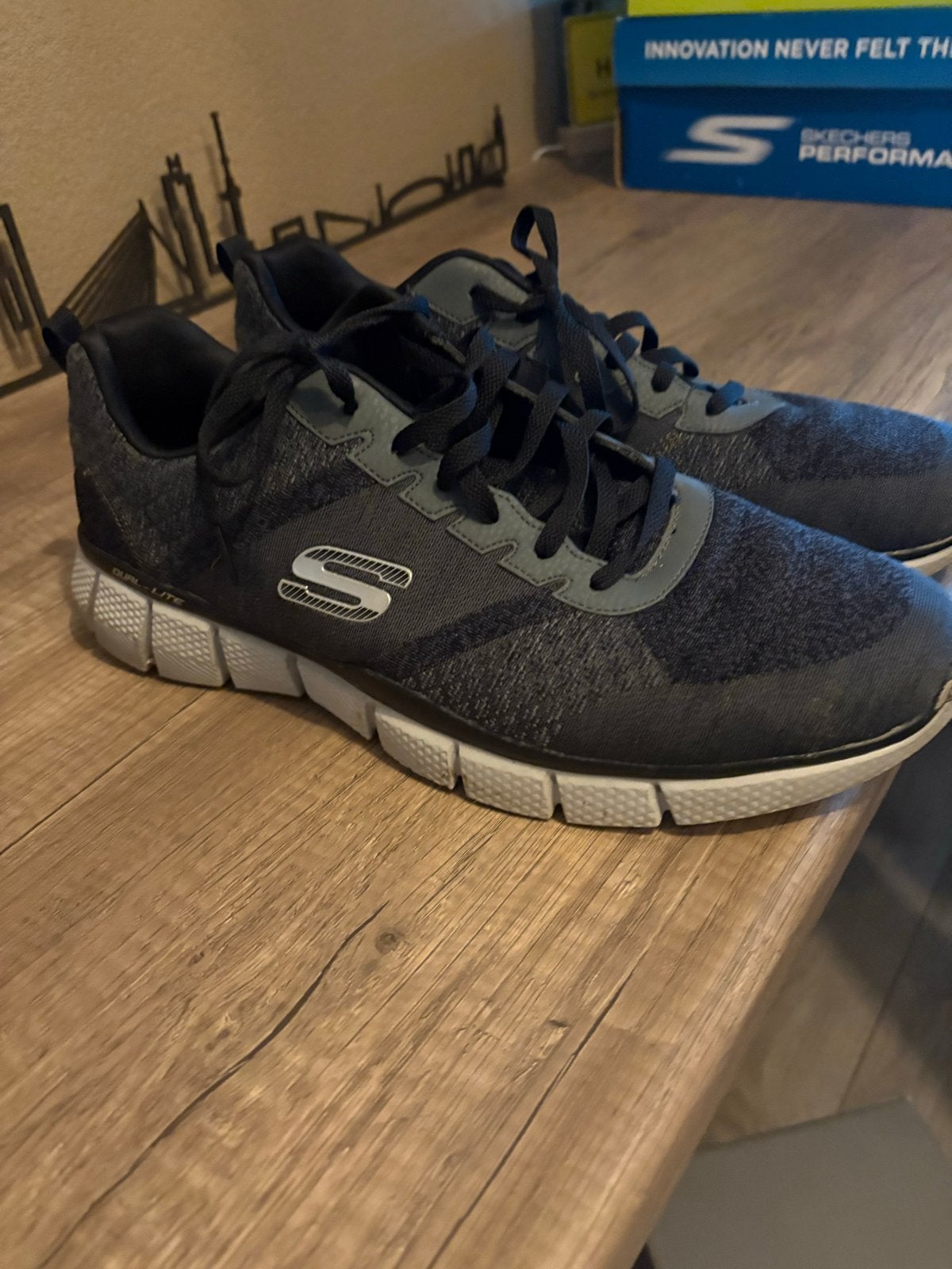 Skechers Sneakers Maat 47.5 Grijs, Ophalen, Gedragen, Overige kleuren, Sneakers of Gympen