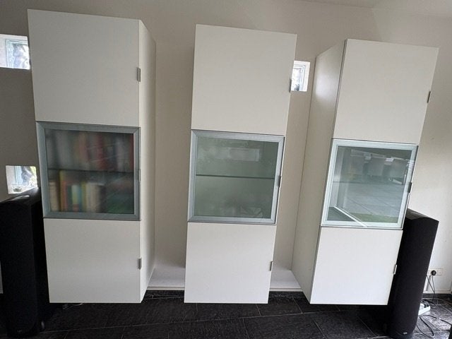 3 wandkasten merk Former: Italiaans Design, Ophalen, Gebruikt