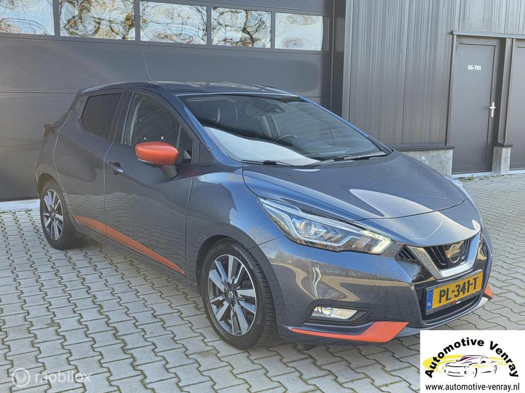 Nissan Micra 0.9 IG-T Tekna |360°|Cruise|Sportuitlaat |Bose, Auto's, Nissan, Voorwielaandrijving, 898 cc, Euro 6, 525 kg