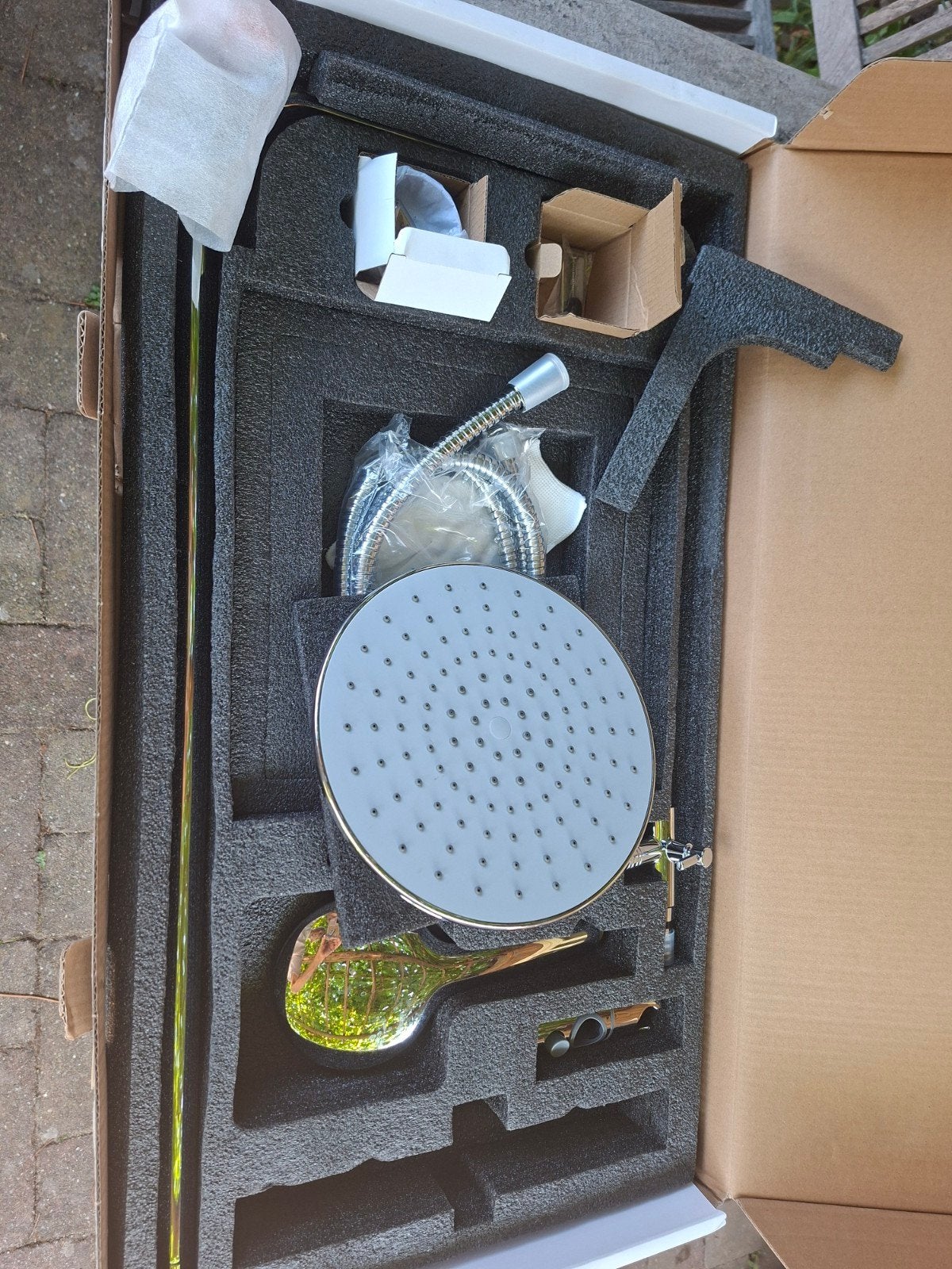 Nieuwe Doucheset met Regendouche en Handdouche ZONDER KRAAN, Huis en Inrichting, Ophalen of Verzenden, Nieuw, Met douche