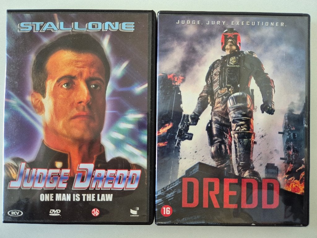 Judge Dredd + Dredd - uit 1995/2012, Ophalen of Verzenden, Zo goed als nieuw