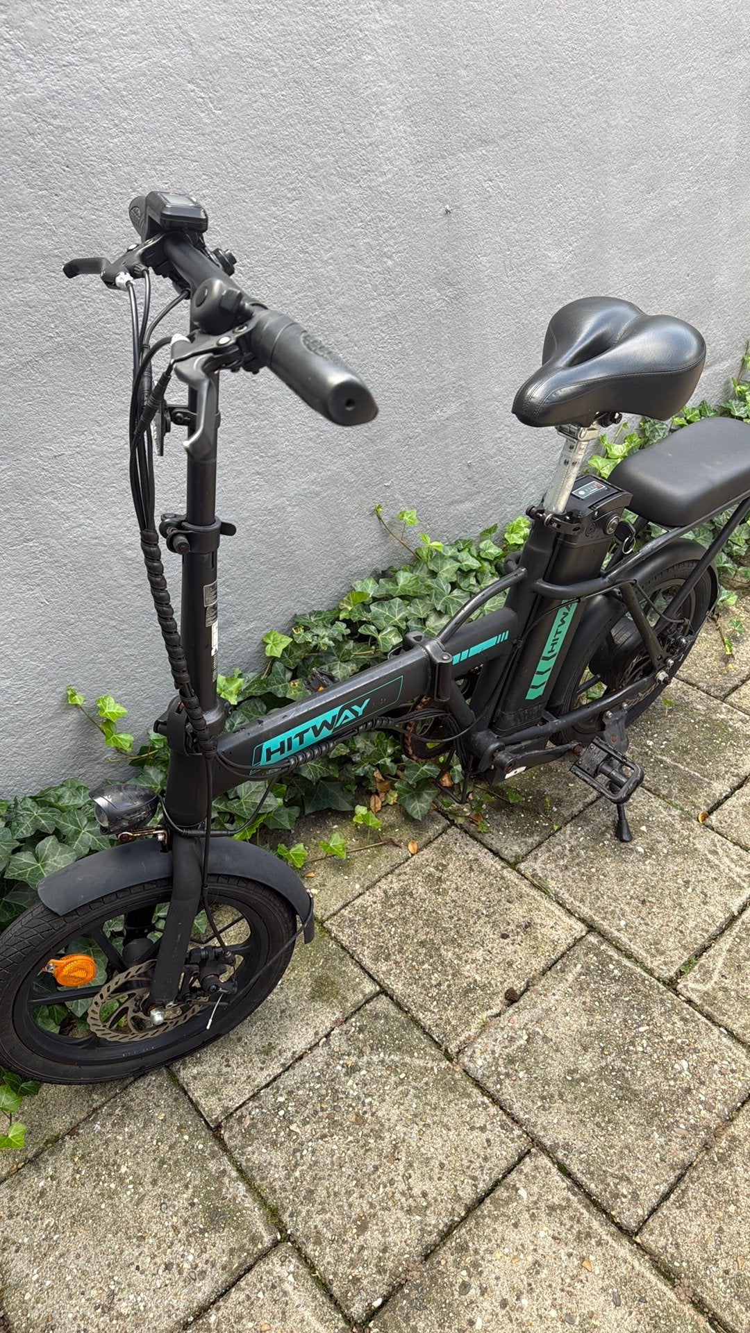 Elektrische HITWAY fiets + Samsung Smart TV 55 inch – €350, Fietsen en Brommers, 20 inch of meer, Zo goed als nieuw, Totaal opvouwbaar