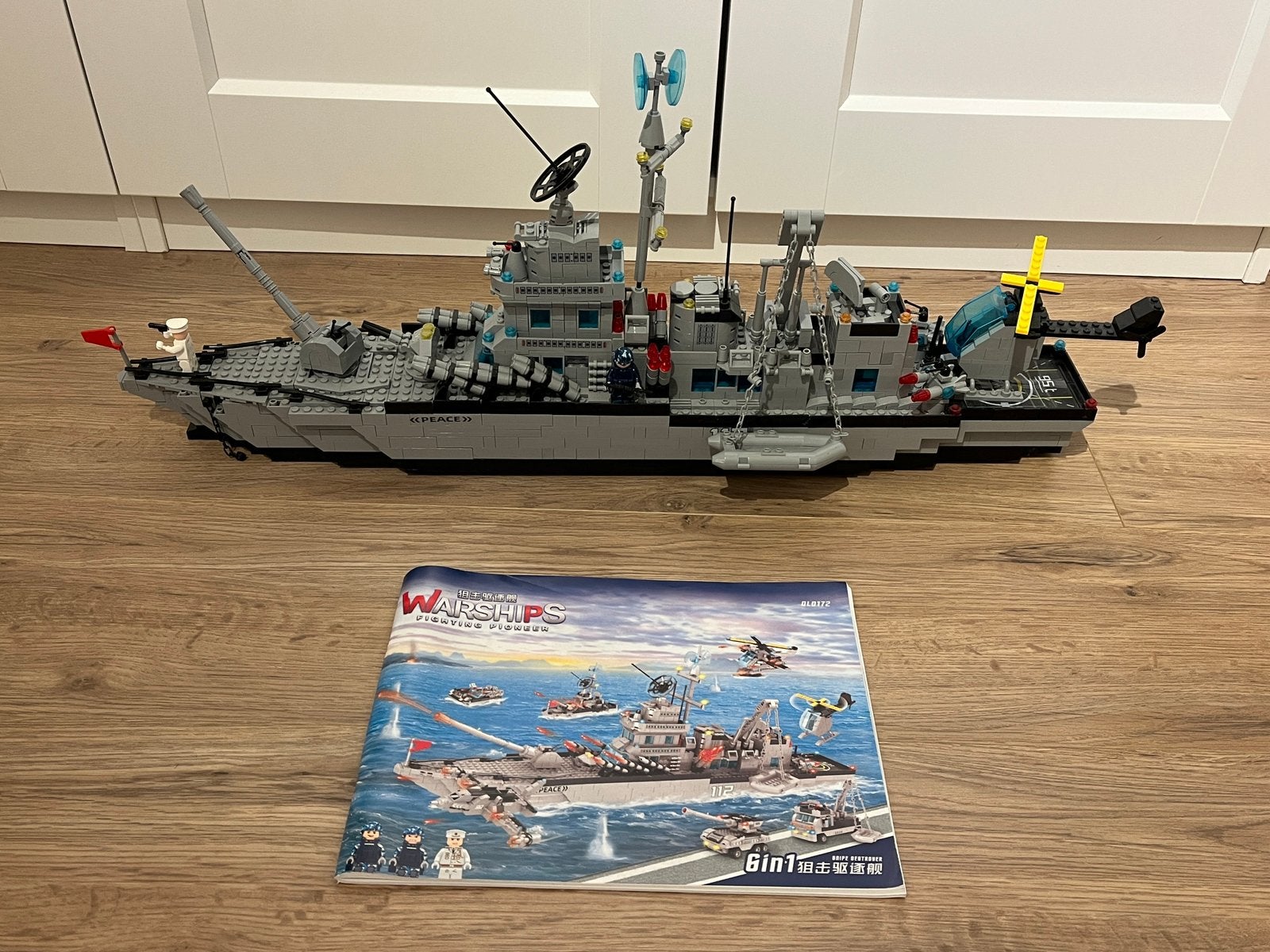 Lego-achtig oorlogsschip, Hobby en Vrije tijd, Modelbouw | Boten en Schepen, Ophalen, Gebruikt