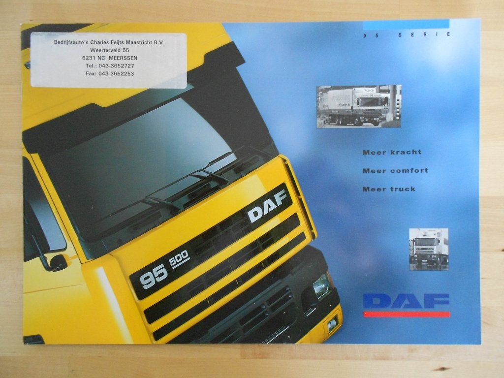 DAF 95 Brochure 1996 ( Super SpaceCab 500 ), Ophalen of Verzenden, Zo goed als nieuw, Overige merken, DAF
