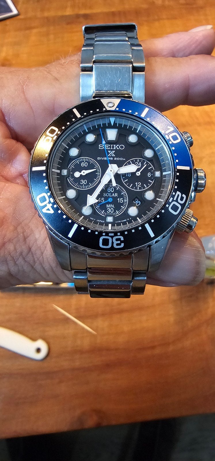 Seiko, Ophalen of Verzenden, Zo goed als nieuw, Staal, Seiko