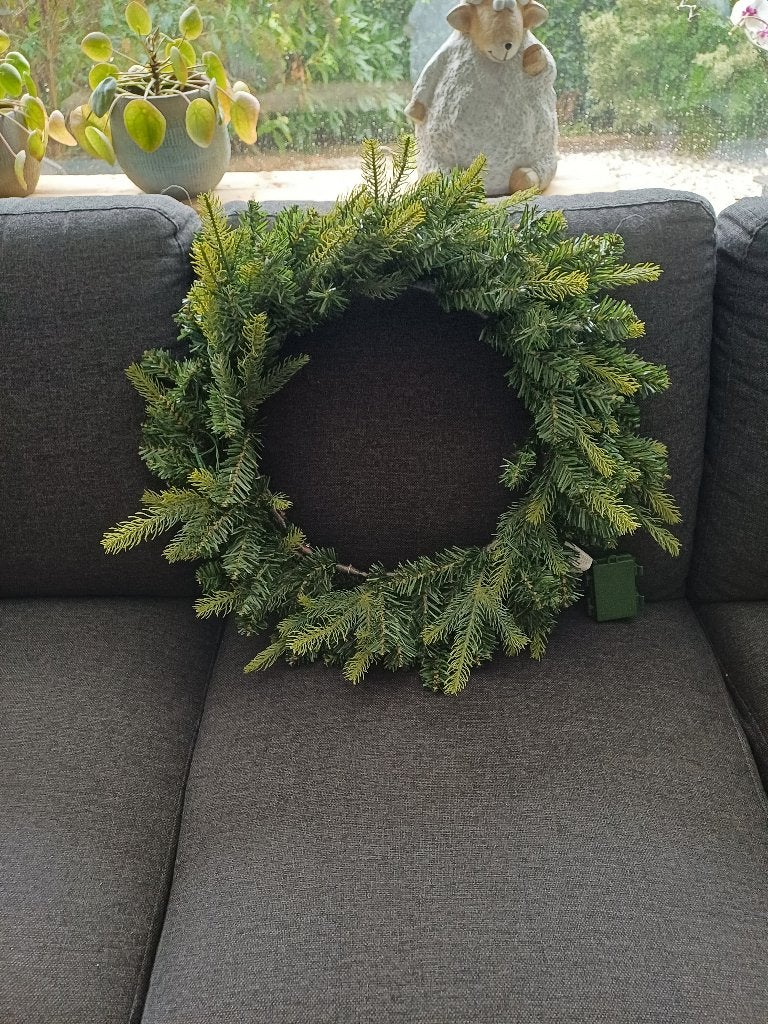 Kerstkrans met verlichting, Ophalen of Verzenden, Zo goed als nieuw