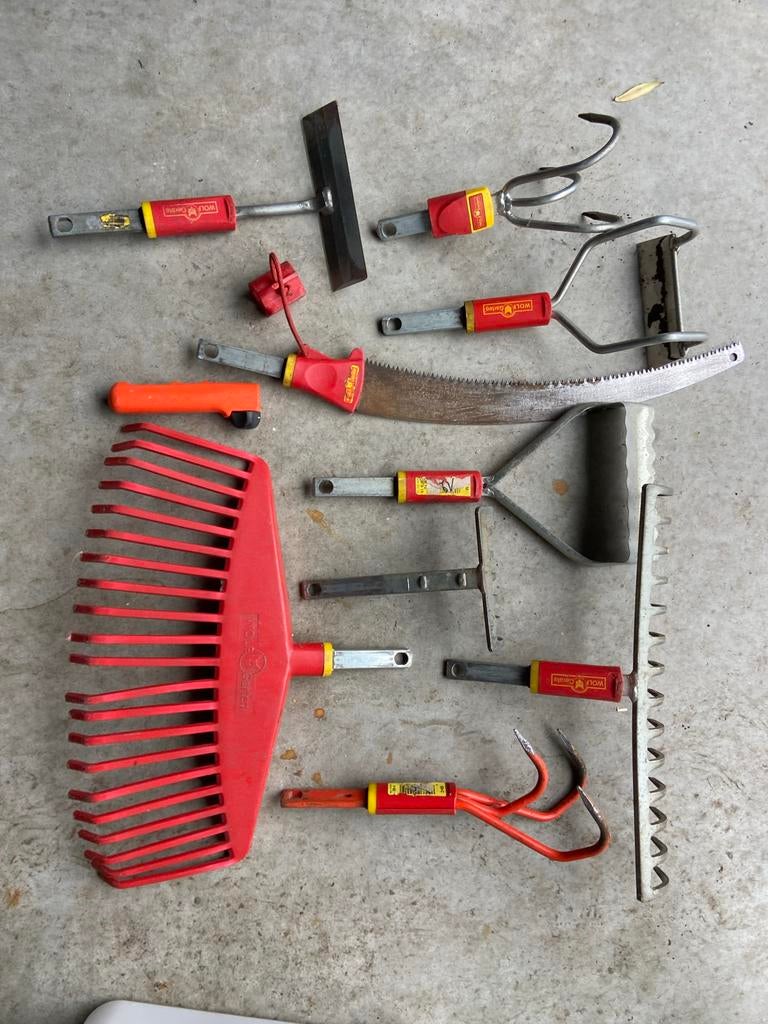 Complete Wolf-Garten tuingereedschap set met steel, Ophalen, Minder dan 50 cm, Gebruikt, Minder dan 25 cm