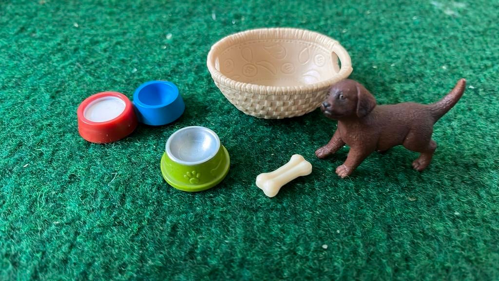 Schleich hondensetje, Ophalen, Zo goed als nieuw, Paard, Beeldje of Figuurtje