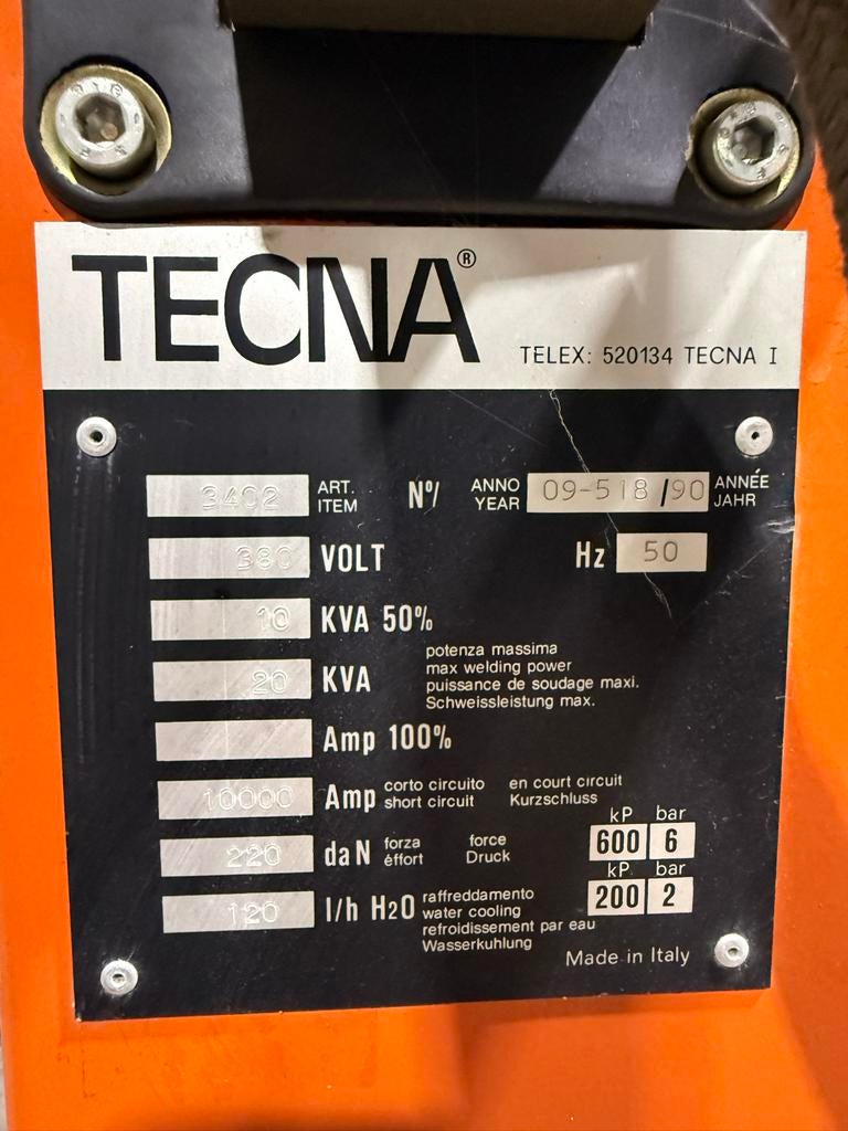 TECNA Puntlasapparaat 3462 - Krachtig en Betrouwbaar, Doe-het-zelf en Verbouw, Gereedschap | Lasapparaten, Ophalen, Gebruikt, 250 ampère of meer