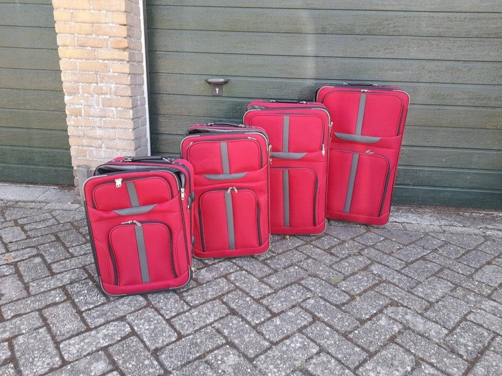 Kofferset 4 delig, Overige materialen, 45 tot 55 cm, Zo goed als nieuw, 70 cm of meer