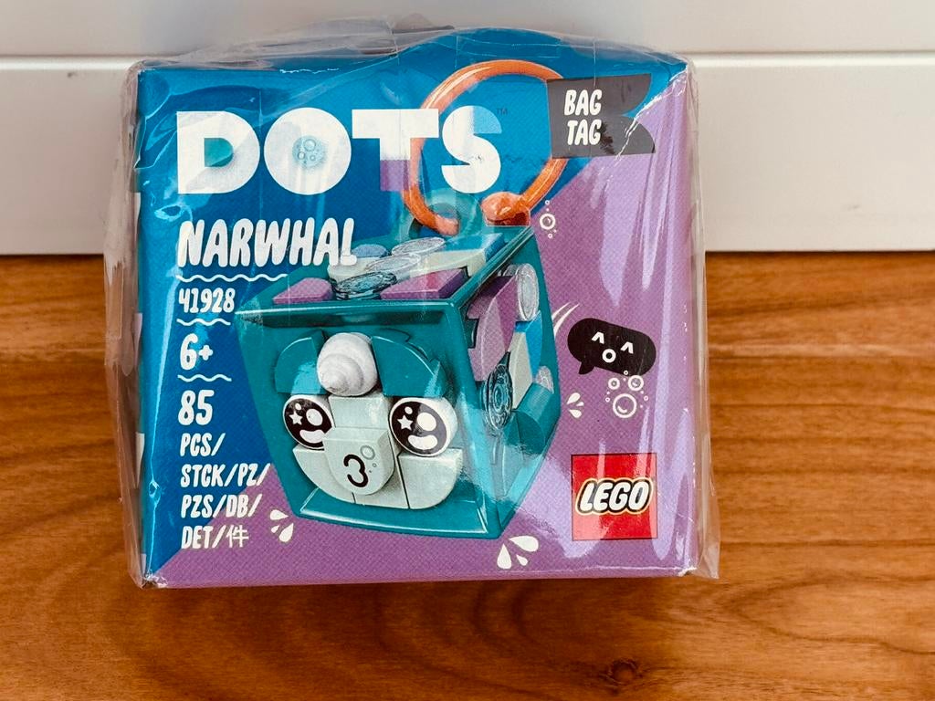 Lego DOTS 41928 Tassenhanger Narwhal (nieuw), Ophalen, Nieuw, Complete set, Lego