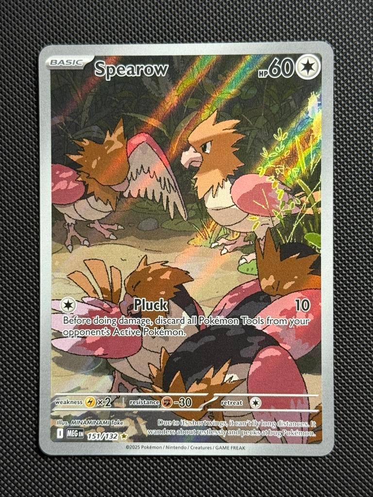 Spearow (MEG 151) from Mega Evolution, Ophalen of Verzenden, Zo goed als nieuw, Losse kaart, Foil