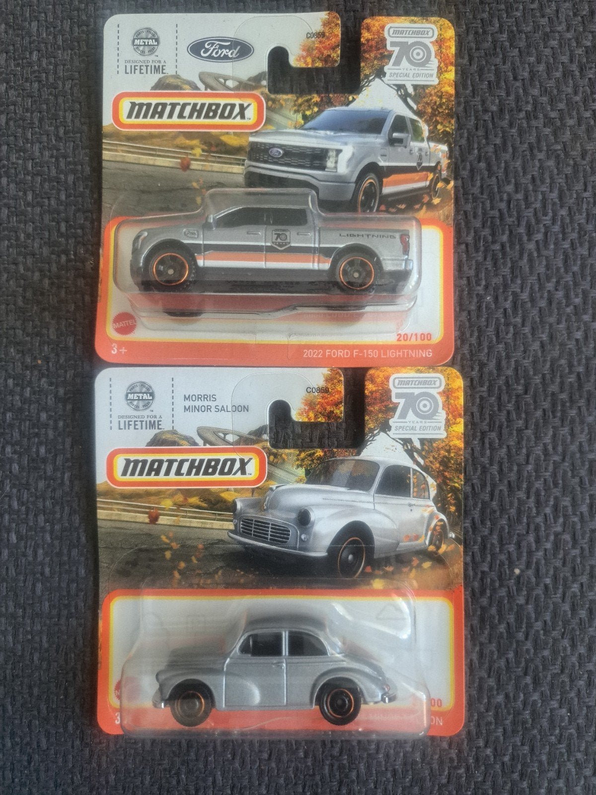 2x matchbox mattel 70 jaar special edition, Matchbox mattel, Auto, Thailand, Nieuw