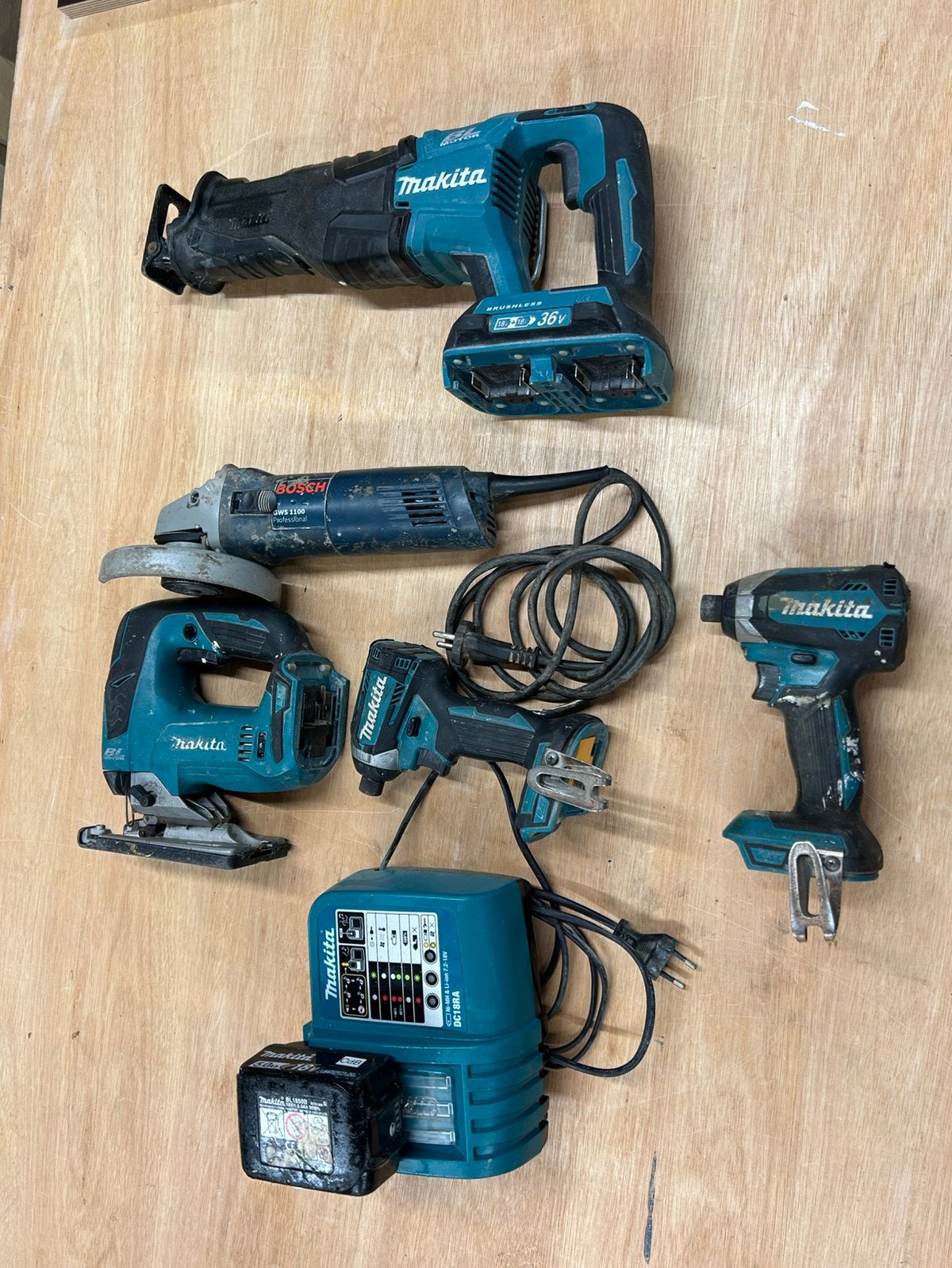 Partij gereedschap te koop!, Ophalen, Gebruikt, Minder dan 600 watt, 30 tot 70 mm