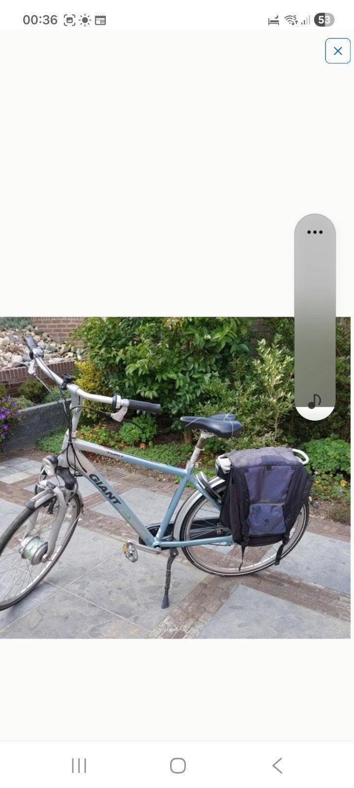 Electrische fiets giant, Ophalen, Gebruikt, Goederen