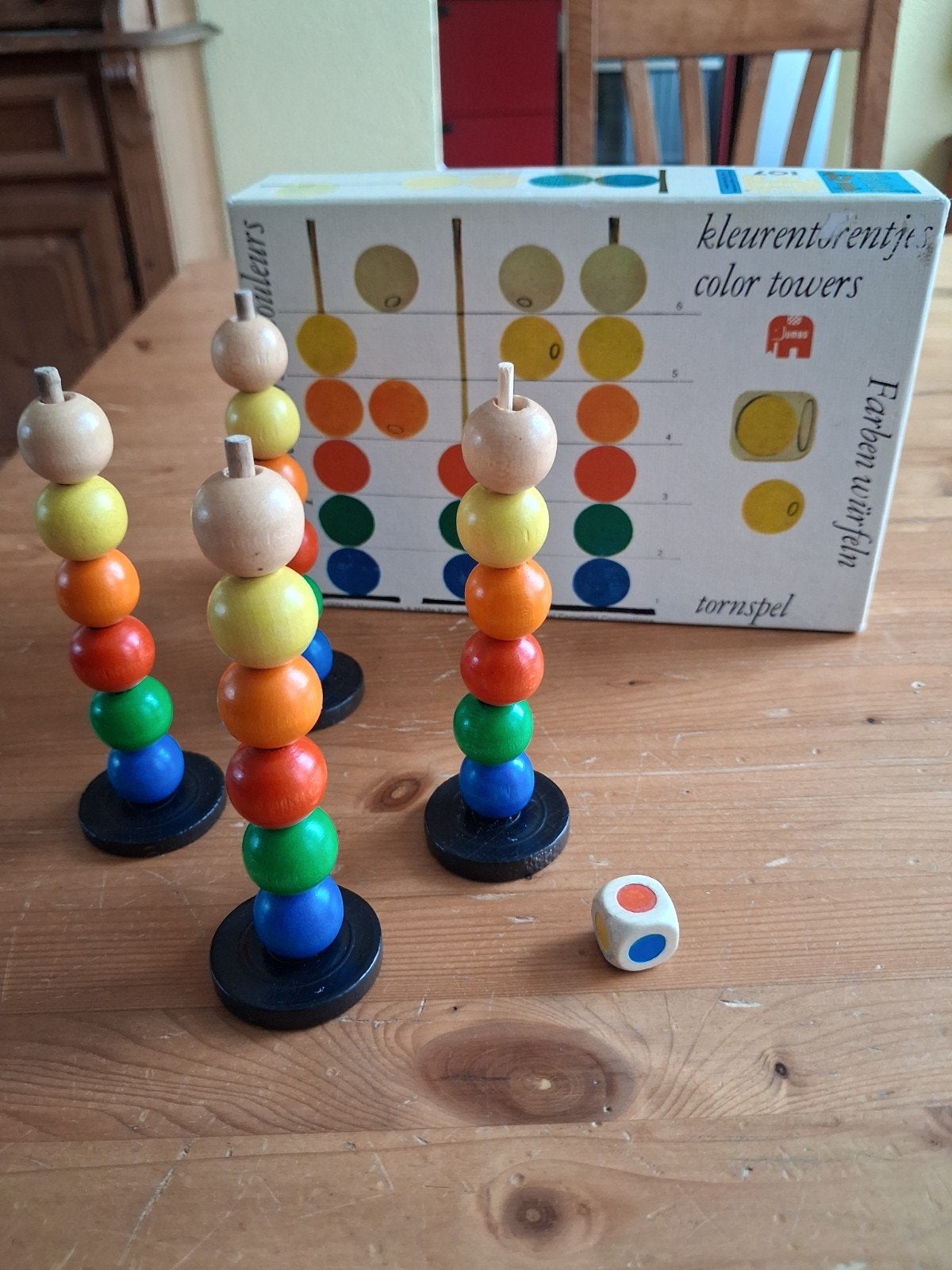 Kleurentorentjes spel, Een of twee spelers, Ophalen of Verzenden, Gebruikt, Jumbo