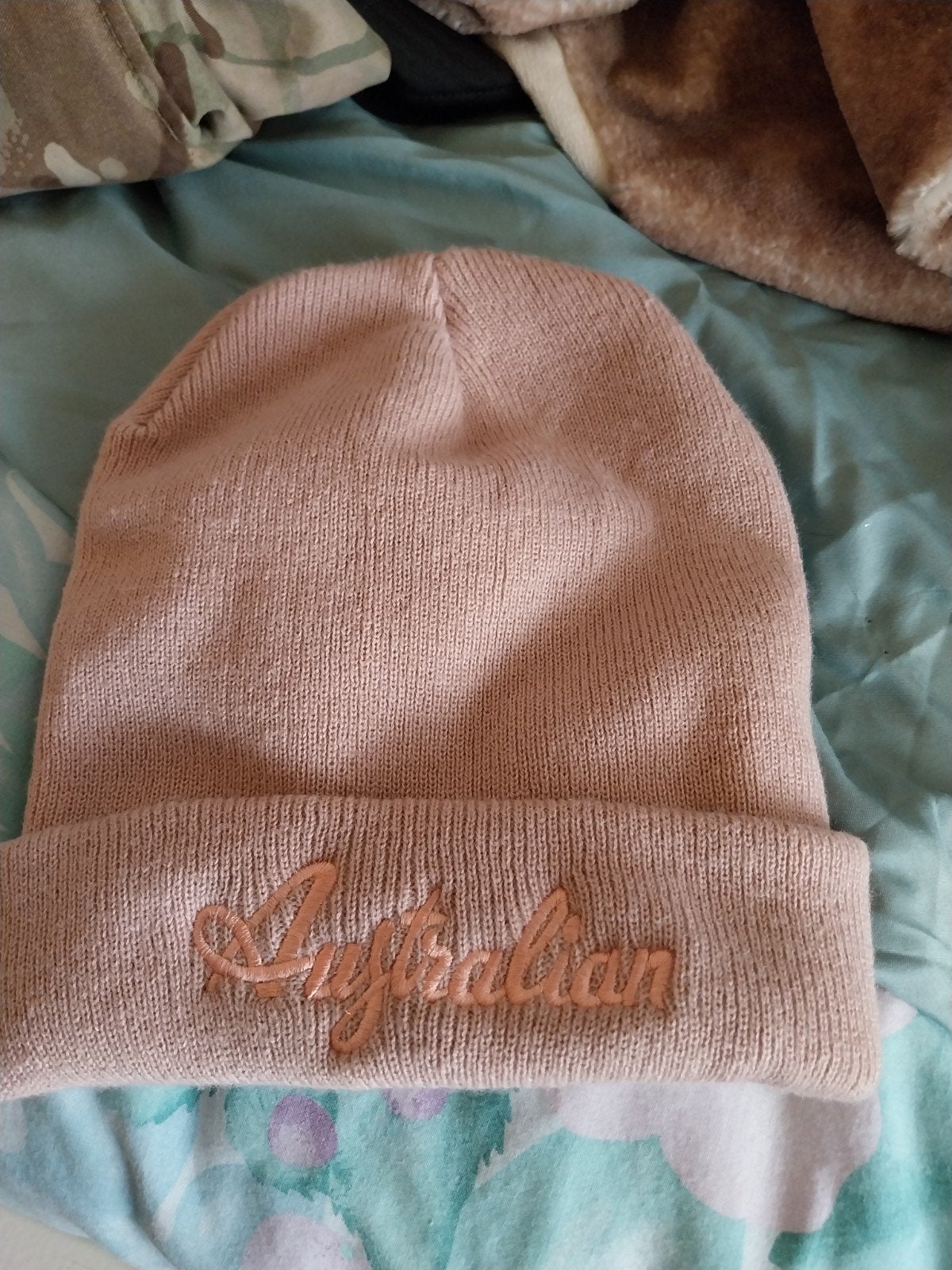 Roze Australian Beanie -  nieuw, Ophalen, Australian, Hoed, One size fits all
